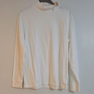 L.L. Bean White Turtleneck Sweater